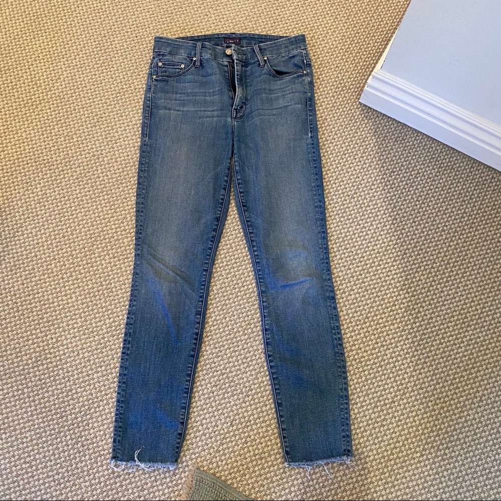 Mother High Waisted Looker Ankle Fray Sz 27